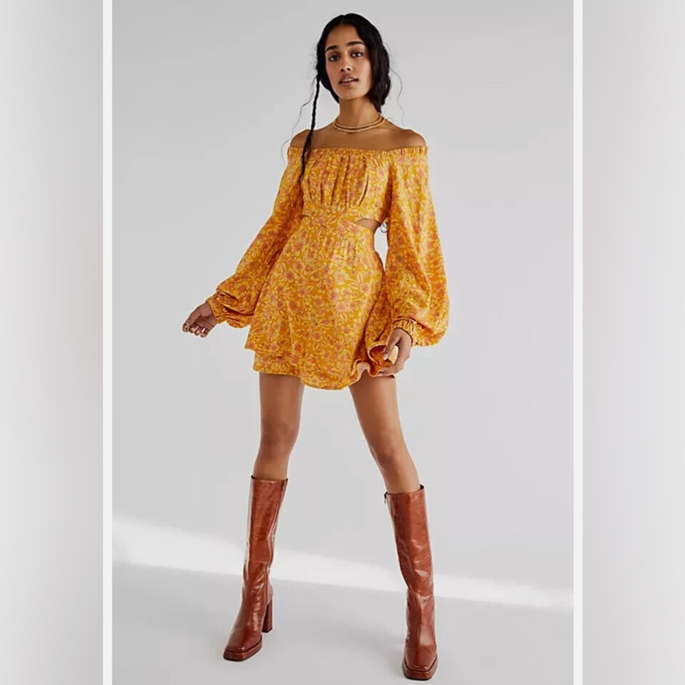 Free People Jael Printed Mini Dress